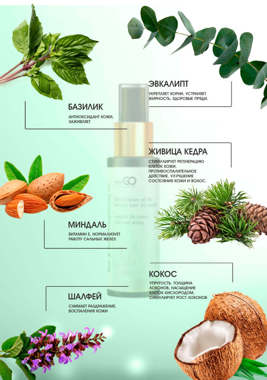 Натуральное масло для волос NovaNature oil for revival hair 30 herbs Dctr.Go Healing Systems 110 мл в Новом Уренгое