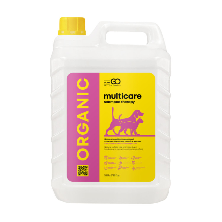 Dctr.Go Шампунь-бальзам для животных  Sнampoo Therapy "Мультиуход" 5000 мл в Новом Уренгое